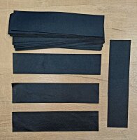 Spaltleder, dünn, schwarz Zuschnitte 30 x 7 cm