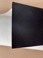 Gummituch, stark beidseitig Gewebe, schwarz/weiß