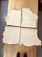 Klaviaturkalbleder, rein vegetabil, Set aus 4/4 Fellen,...
